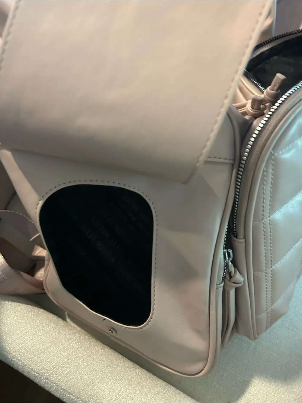 Steve Madden Diaper Backpack Large Blush